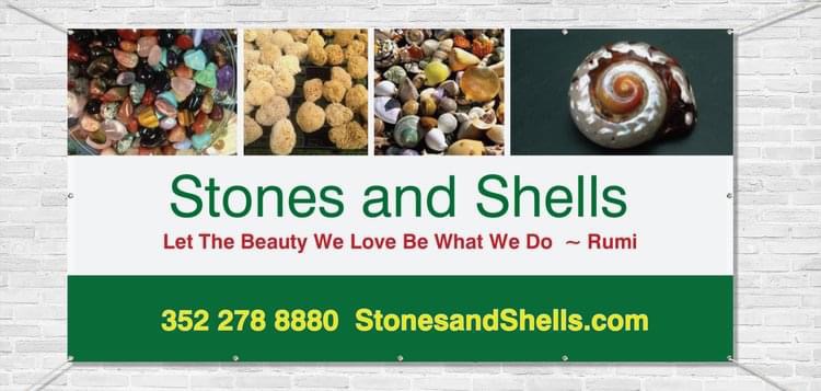 stones and shells contact banner